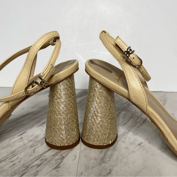 Sam Edelman Kia Yellow Block Heel Sandal 9M - Picture 8 of 15